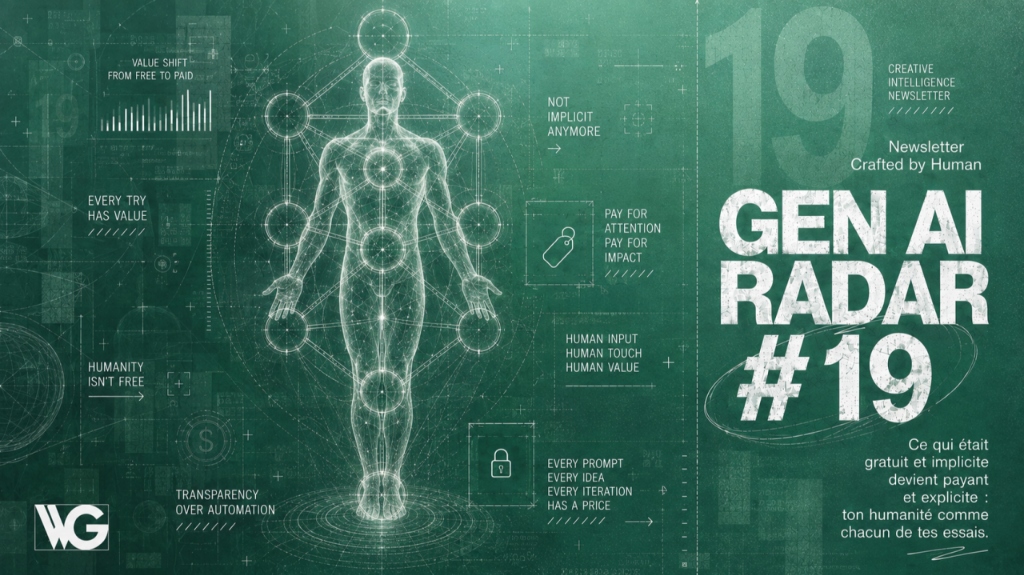 GEN AI RADAR #19 : Prouver, payer, produire.